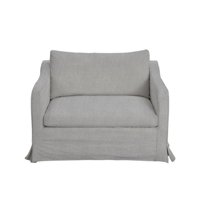 Sitial Poltrona gris  manhattan con funda lavable-1