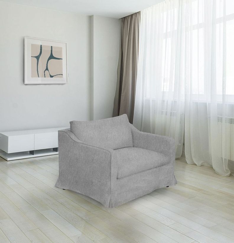 Sitial Poltrona gris  manhattan con funda lavable-2