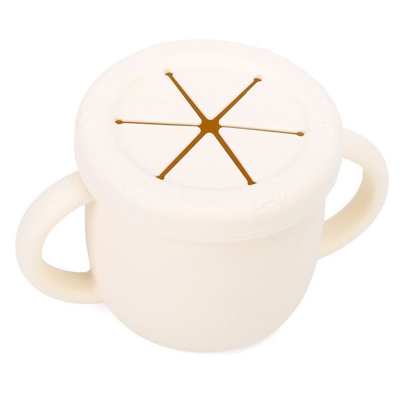 VASO SNACK SILICONA BEIGE-1
