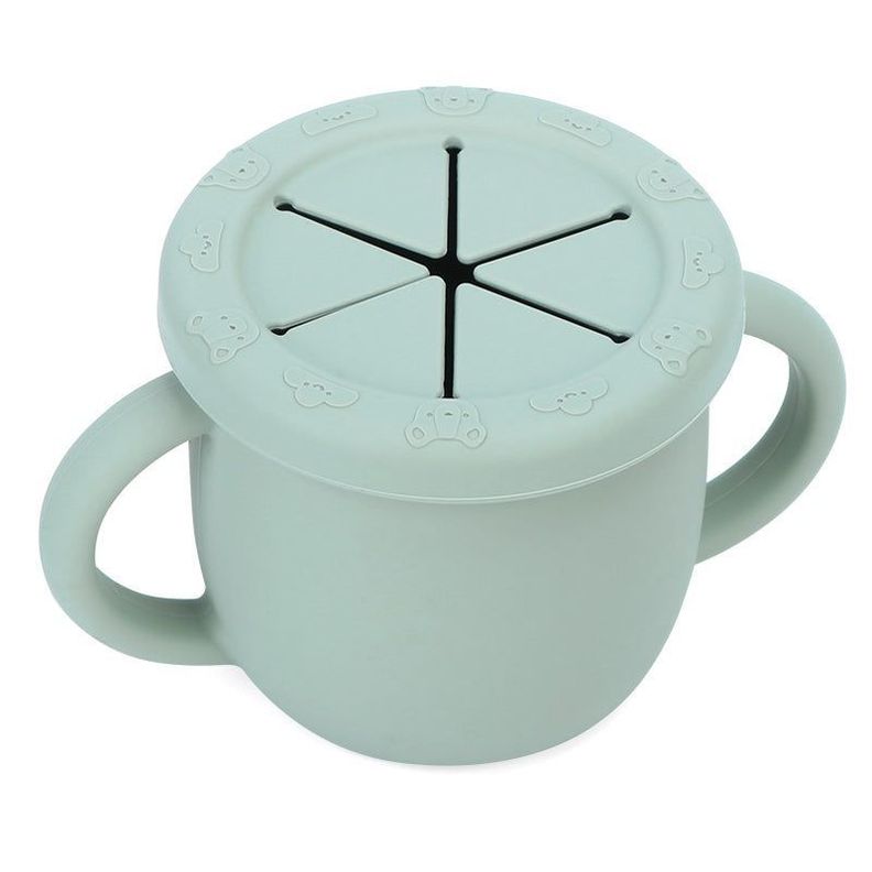 VASO SNACK SILICONA VERDE MENTA-0
