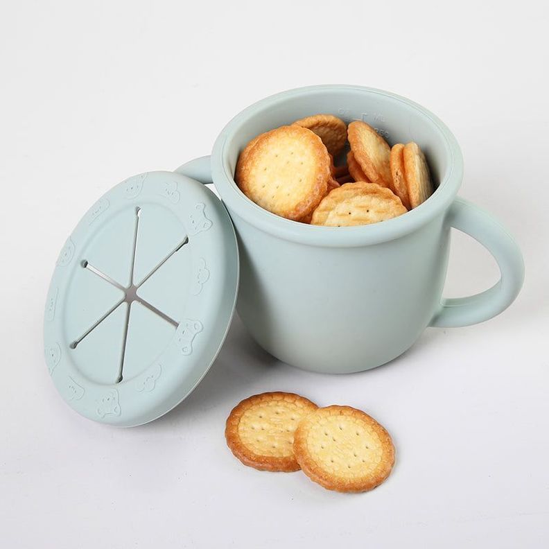 VASO SNACK SILICONA VERDE MENTA-1