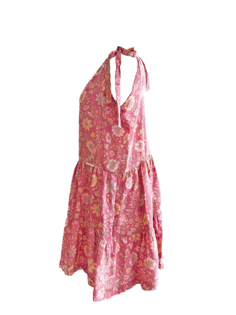 Vestido Cordillera Seda - Rosado-1