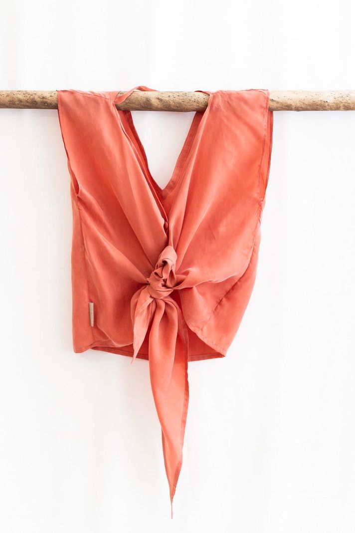 Top Del Valle Cupro - Coral-1
