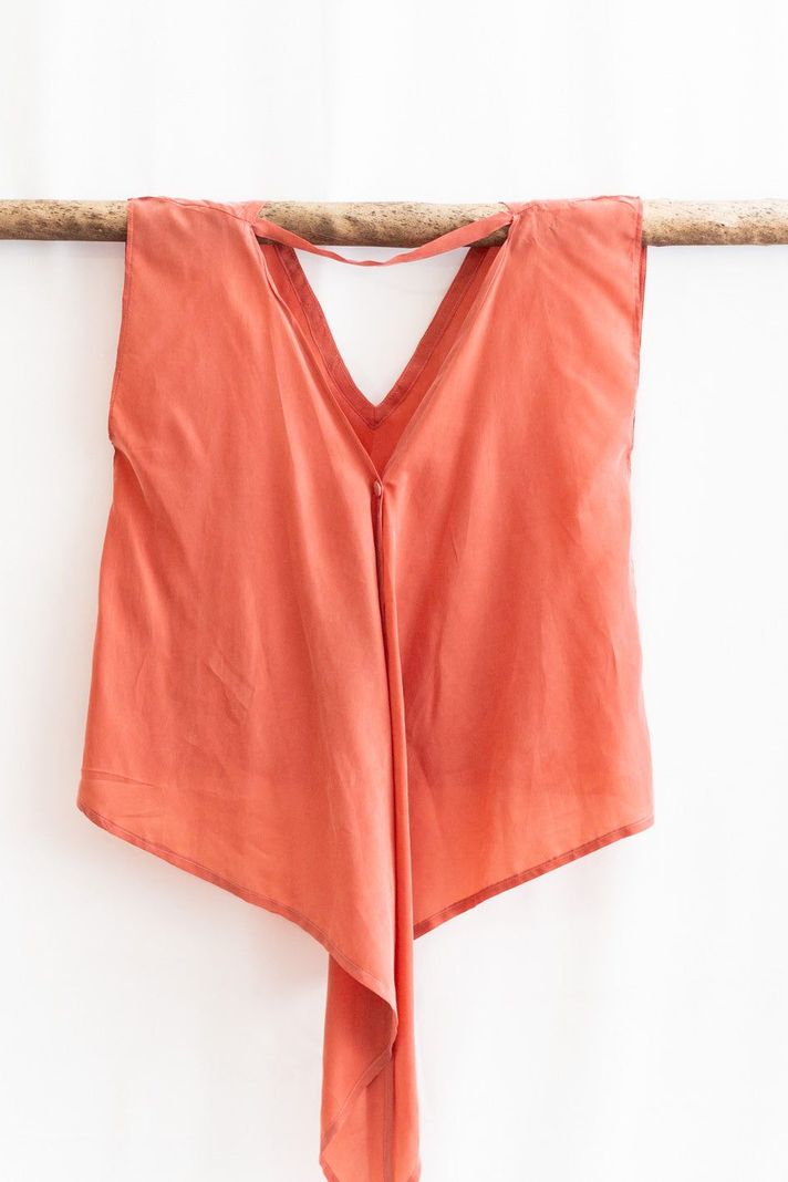Top Del Valle Cupro - Coral-3