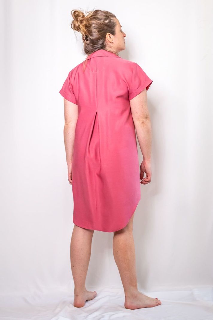 Vestido Camisero TENCEL™ Coral -5