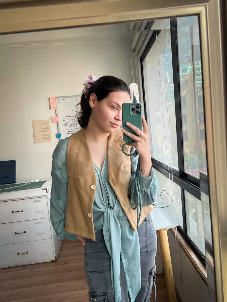 Vest 100% Lana Camel-1