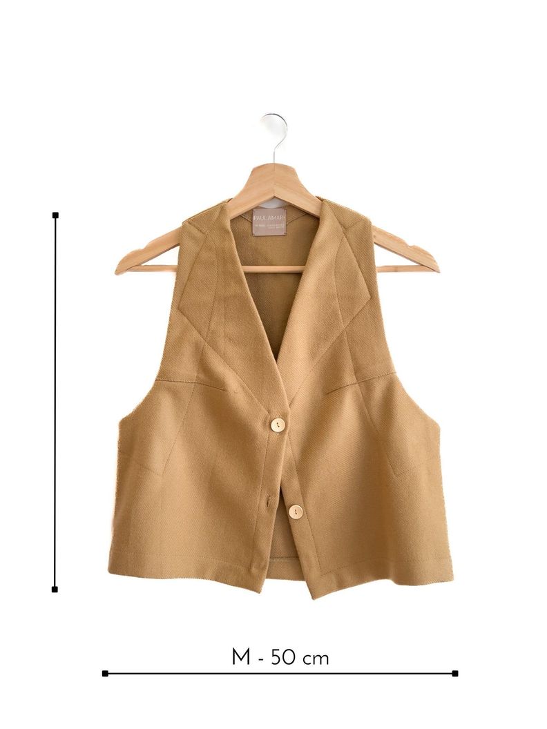 Vest 100% Lana Camel-3