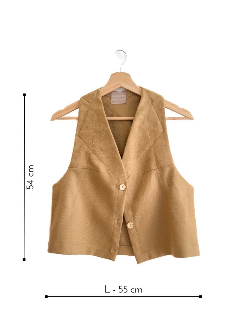 Vest 100% Lana Camel-4