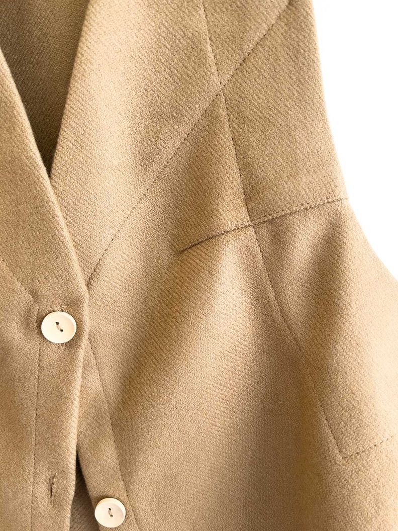 Vest 100% Lana Camel-6