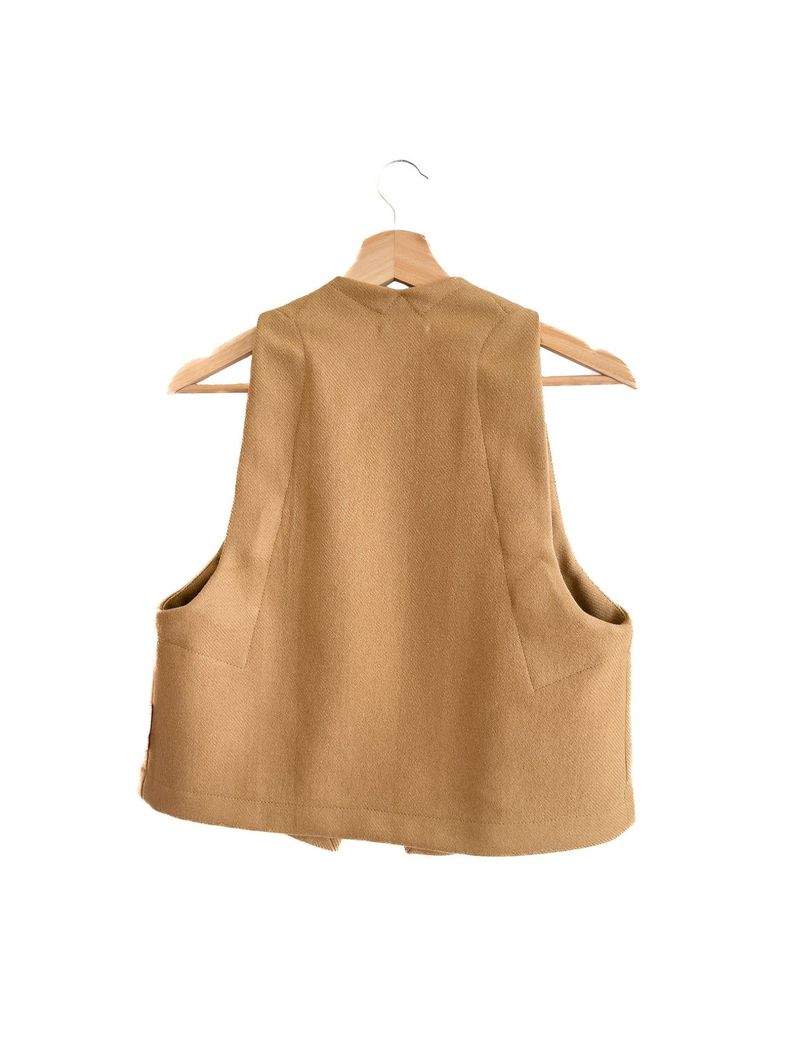 Vest 100% Lana Camel-8