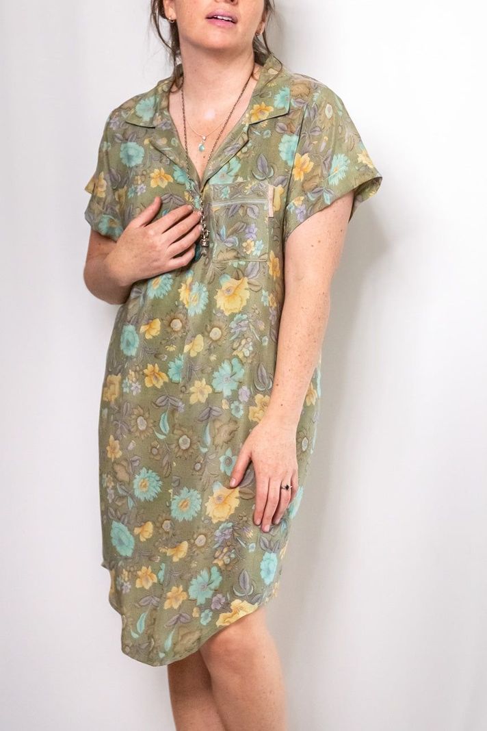 Vestido Camisero Seda-1