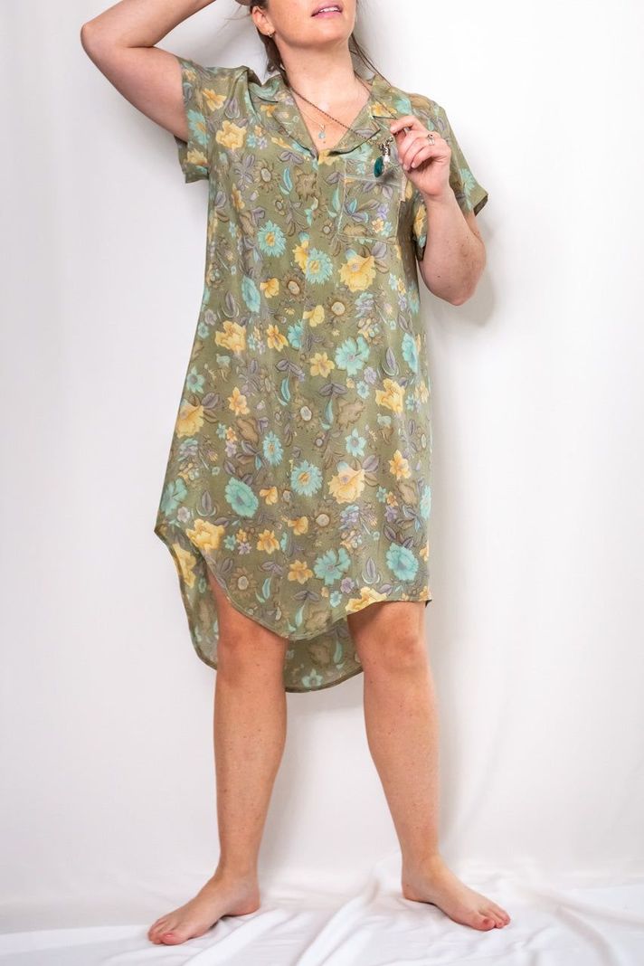 Vestido Camisero Seda-2