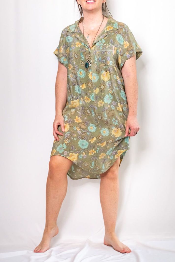 Vestido Camisero Seda-3
