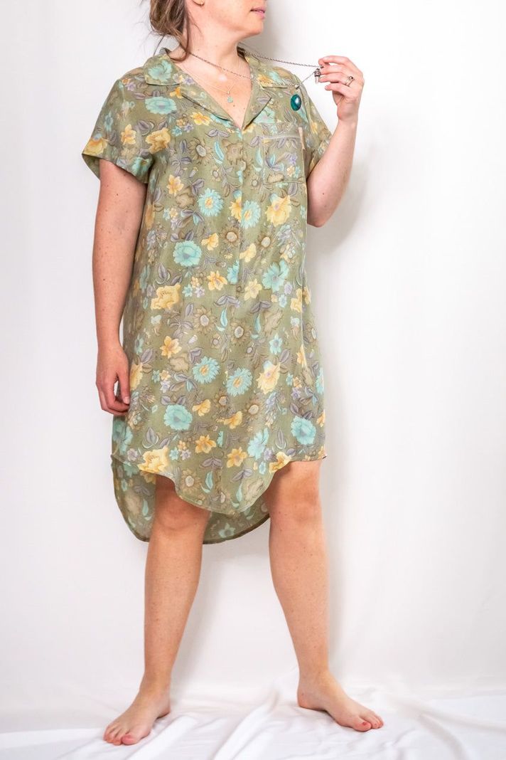 Vestido Camisero Seda-7