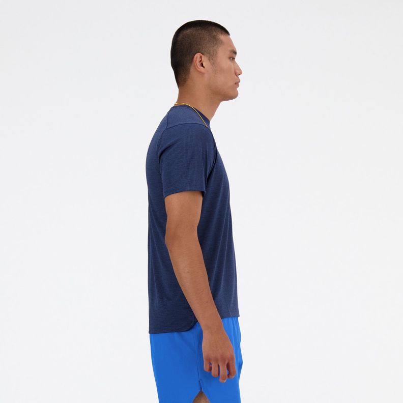Polera Hombre Running New Balance Azul Marino-1