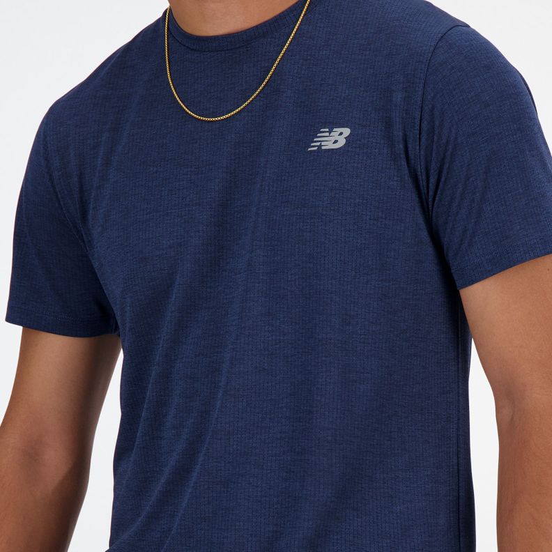 Polera Hombre Running New Balance Azul Marino-3