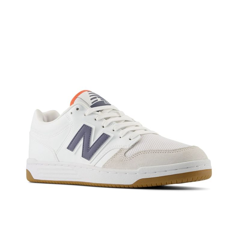 Zapatillas Urbanas Hombre New Balance 480 Blanca-3