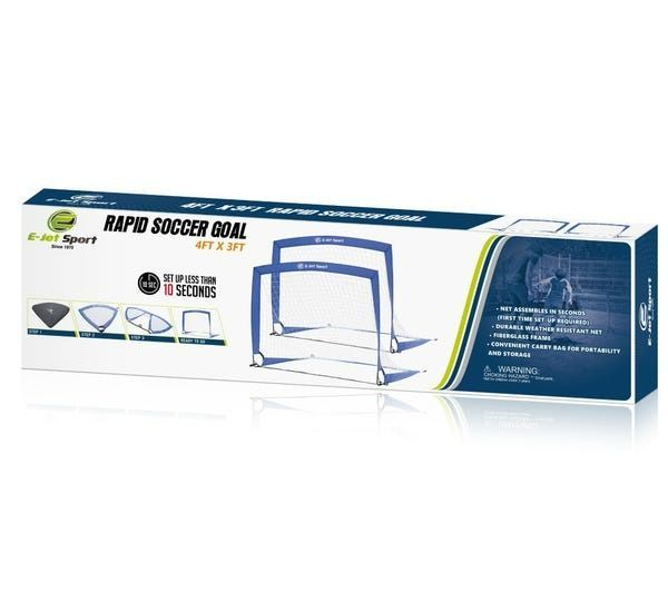 Set Arcos de Fútbol Spoga Pop Up Twin Azul-5