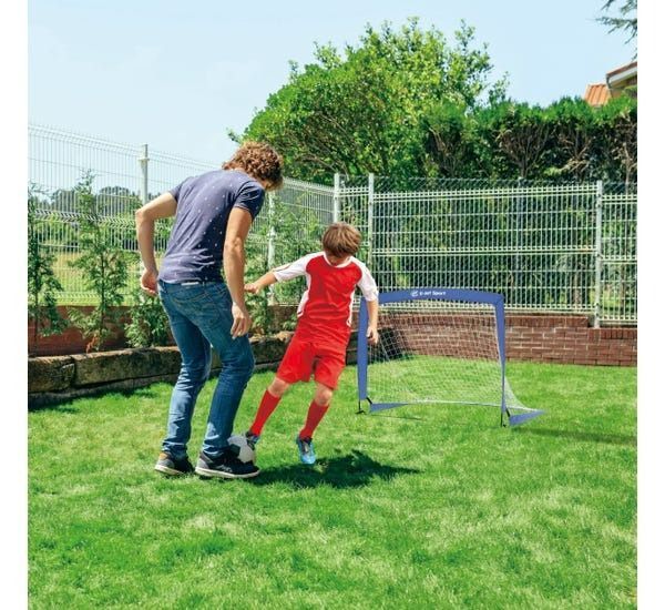 Set Arcos de Fútbol Spoga Pop Up Twin Azul-6