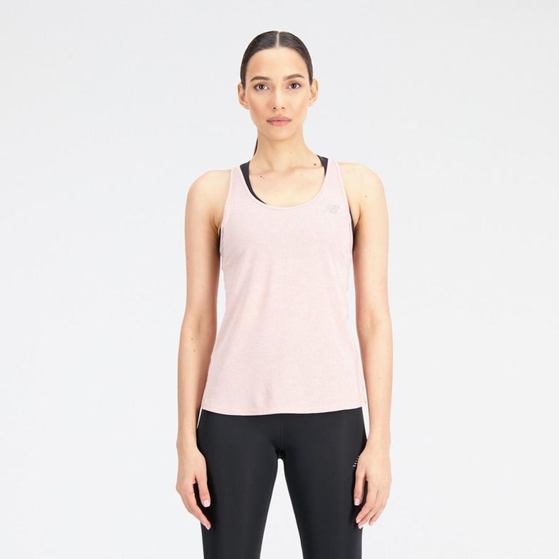 Polera Running Mujer New Balance Impact Run Rosada-0