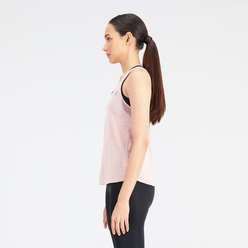 Polera Running Mujer New Balance Impact Run Rosada-1