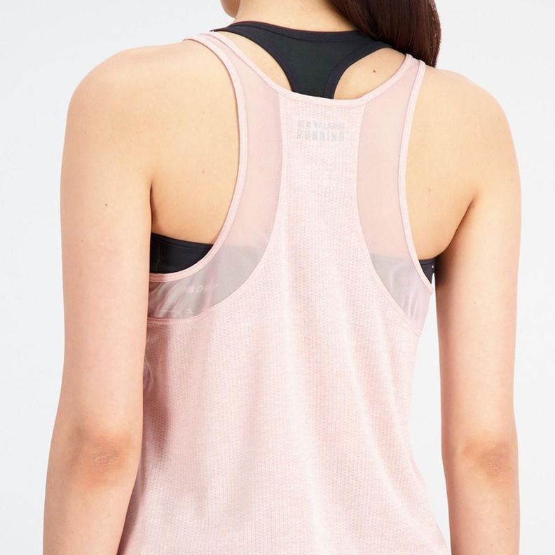Polera Running Mujer New Balance Impact Run Rosada-3