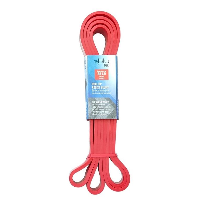 Banda Elastica Fitness Blu Fit Fuerte Roja Rojo