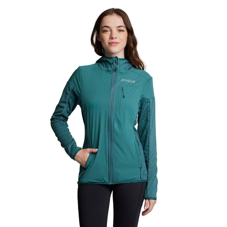 Polerón Hoodie Mujer Spyder Azul-0