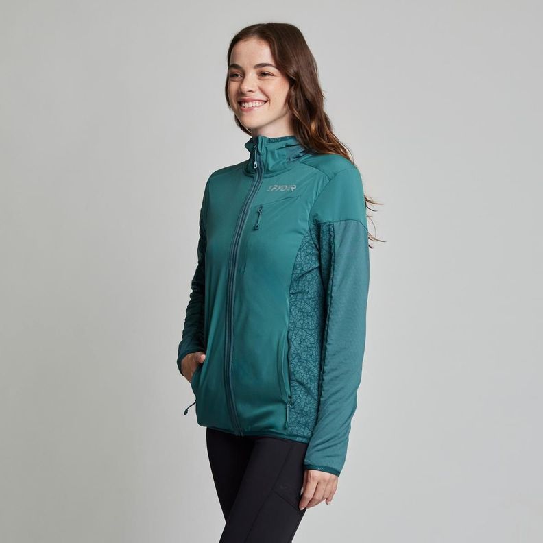 Polerón Hoodie Mujer Spyder Azul-2