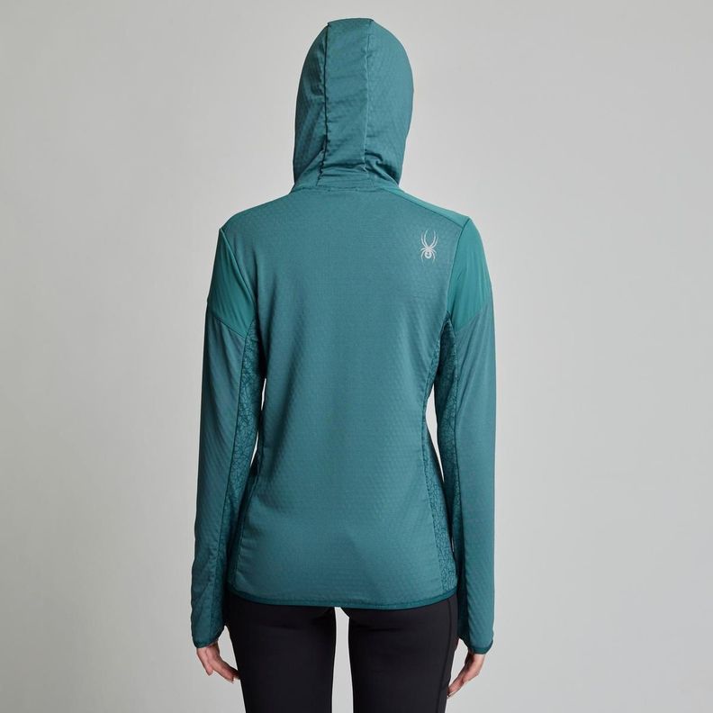 Polerón Hoodie Mujer Spyder Azul-3