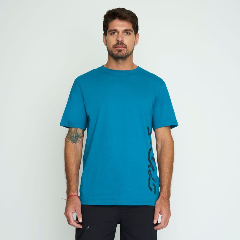 Polera Lifestyle Hombre Spyder Azul-0
