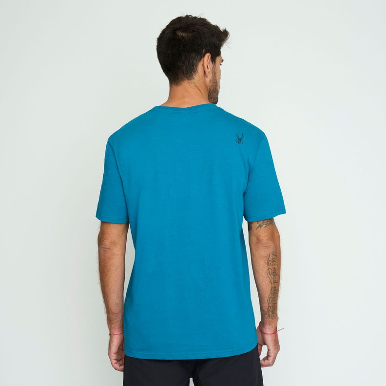 Polera Lifestyle Hombre Spyder Azul-2