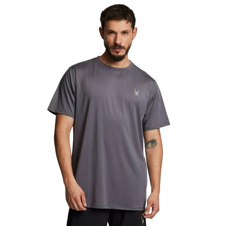 Polera Entrenamiento Hombre Spyder Sport Gris-0