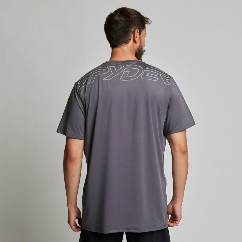 Polera Entrenamiento Hombre Spyder Sport Gris-2