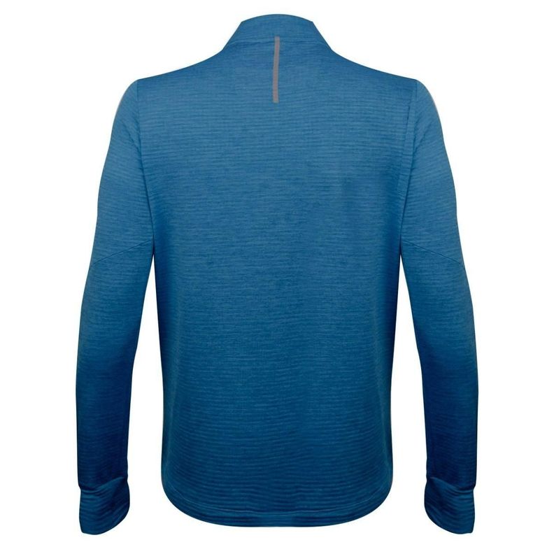 Polerón Running Hombre New Balance Quarter Zip Azul-3