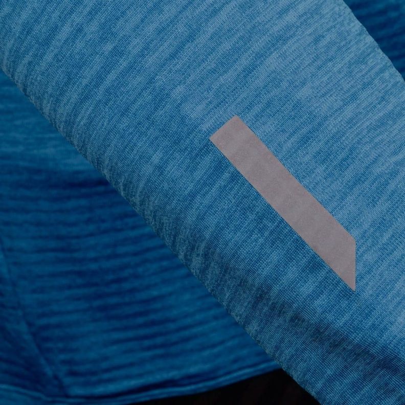 Polerón Running Hombre New Balance Quarter Zip Azul-5