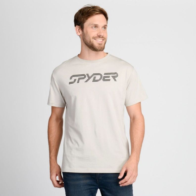 Polera Lifestyle Hombre Spyder Powder Beige-0