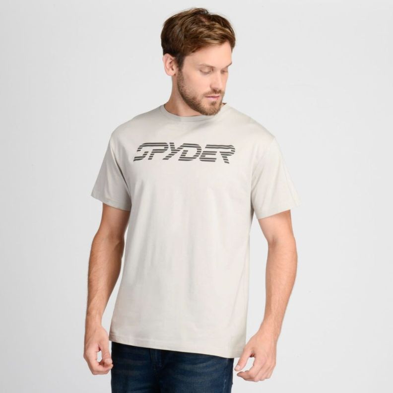 Polera Lifestyle Hombre Spyder Powder Beige-2