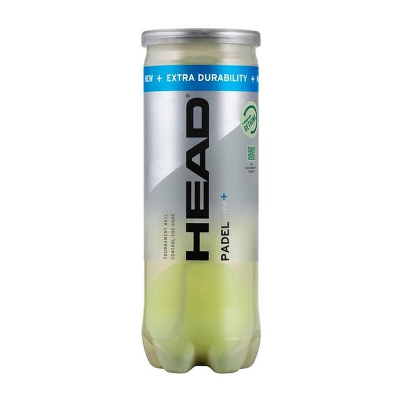 Pelotas Padel Head Pro + 3B Amarillo