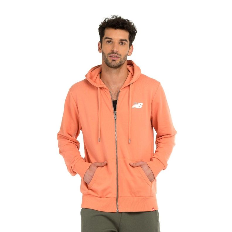 Polerón Lifestyle Hombre New Balance Naranjo-0