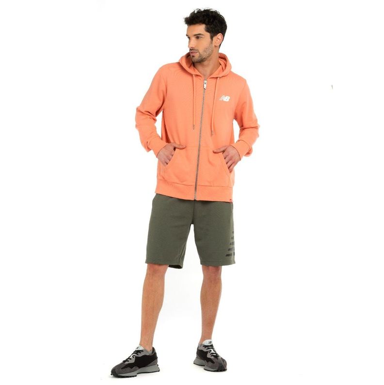 Polerón Lifestyle Hombre New Balance Naranjo-3