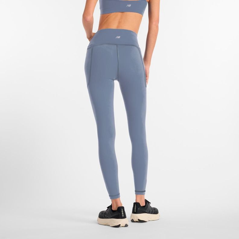 Calza Larga Running Mujer New Balance Celeste-2