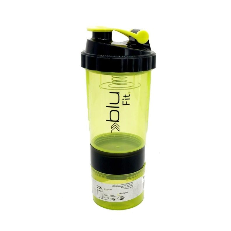 Botella Mixer Blu Fit Negro/Verde-0