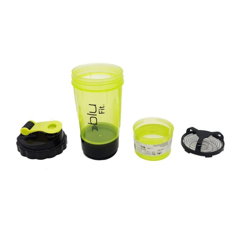 Botella Mixer Blu Fit Negro/Verde-2
