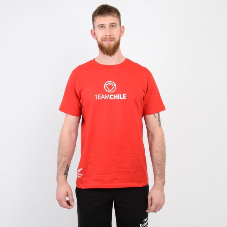 Polera Hombre Team Chile Roja-0