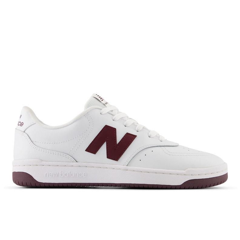 Zapatillas Urbanas Hombre New Balance 80 Blanca/Burdeo-0