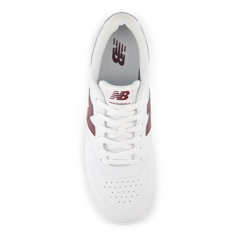 Zapatillas Urbanas Hombre New Balance 80 Blanca/Burdeo-2