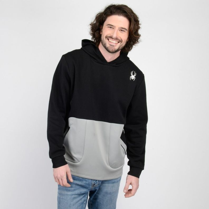 Polerón Outdoor Hombre Spyder Hoodie Nordic Negro-0