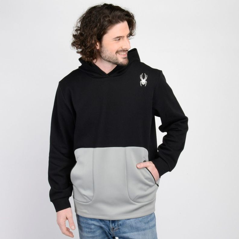 Polerón Outdoor Hombre Spyder Hoodie Nordic Negro-1