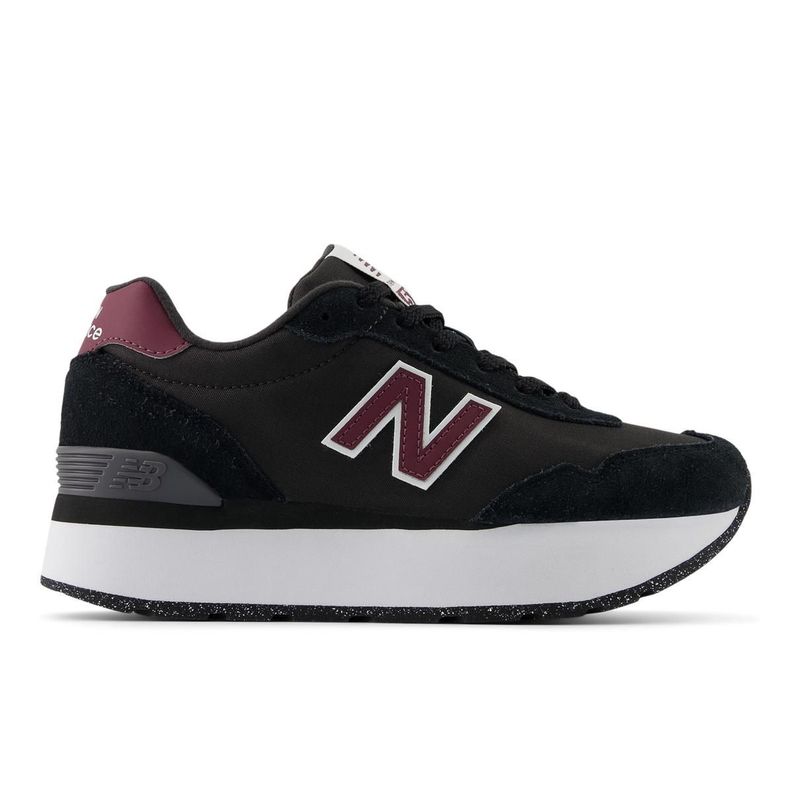 Zapatillas Urbanas Mujer New Balance 515 Negro/Burdeo-0